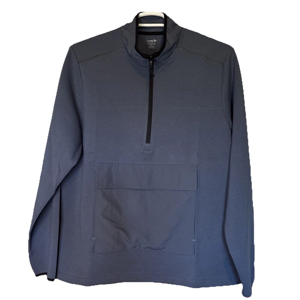 NWT Old Navy DYNAMIC Fleece Half-Zip Mock-Neck Sweatshirt for Men XL Athleisure